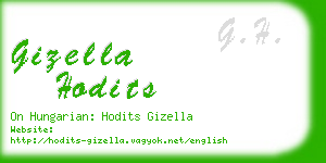gizella hodits business card